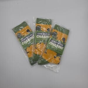 "I'd Rather Be Chasing Balls" Pickleball Bundle of Three Novelty Crew Socks OS